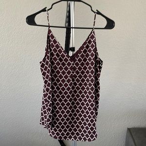 Express purple & white cami - Size S